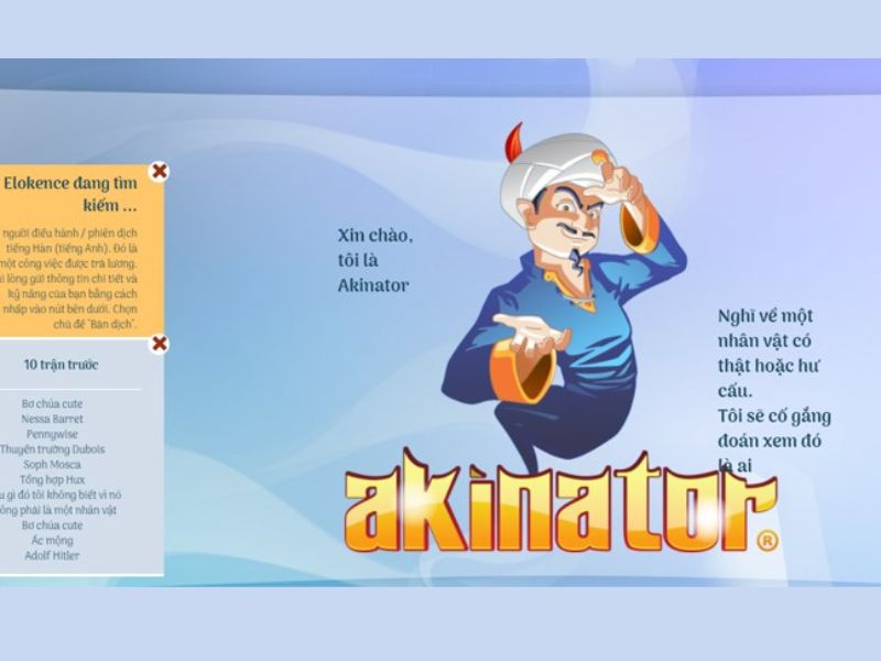 Tải Akinator Mod Tiếng Việt (Vô Hạn Tiền, Xu, Mở Khóa Premium) v8.9.3 3 Giao diện Tiếng Việt trong Akinator MOD