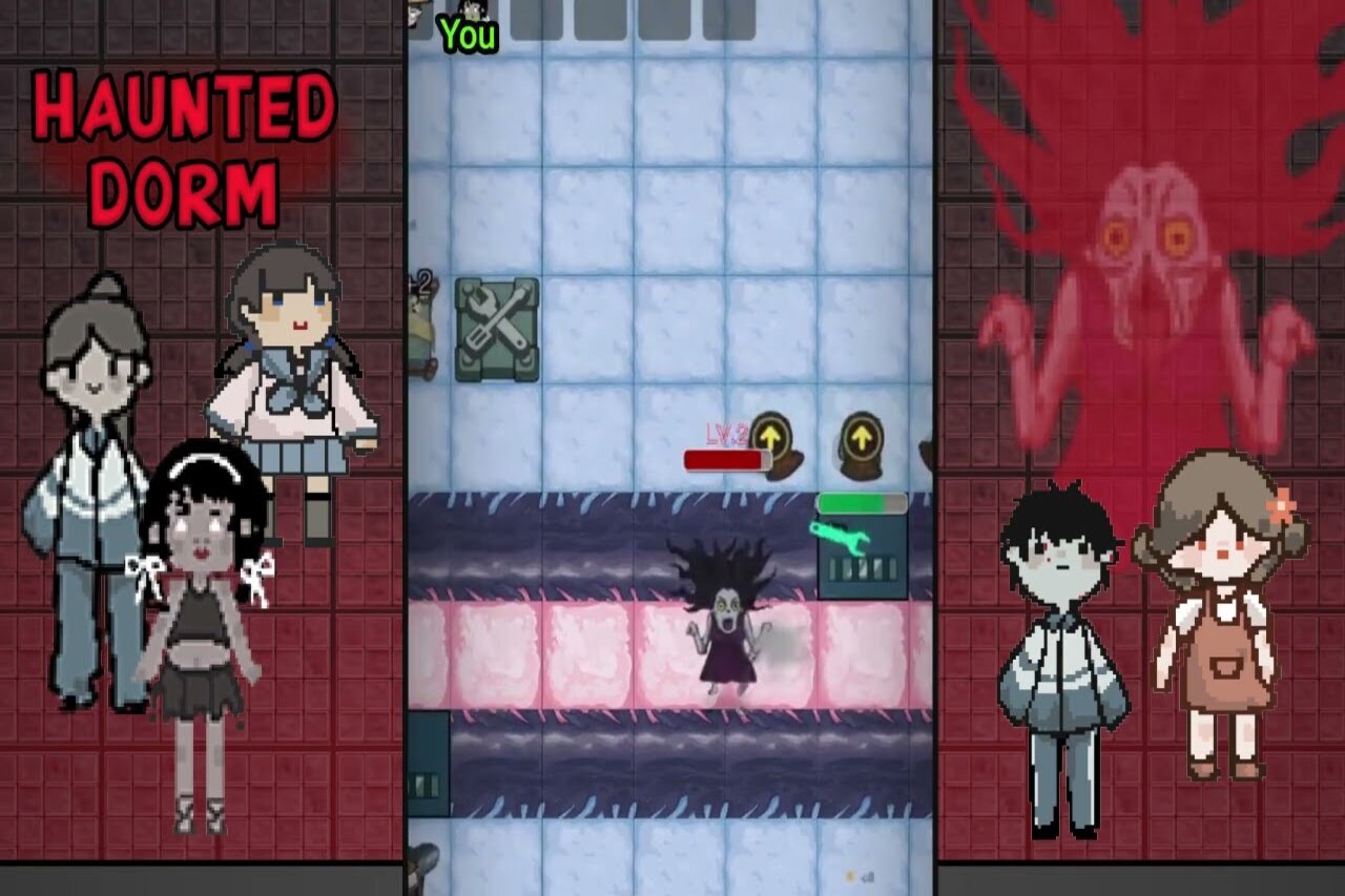 banner haunted dorm mod apk